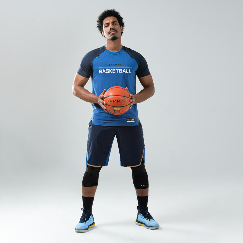 T-SHIRT / MAILLOT DE BASKETBALL HOMME TS900 BLEU