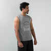 Men's/Women's Sleeveless Basketball Jersey S500 - Grey