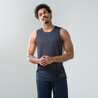 Men Basketball Jersey Sleeveless T500 Navy Blue