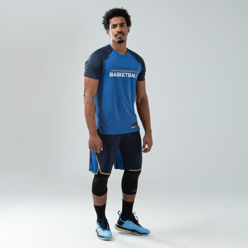 T-SHIRT / MAILLOT DE BASKETBALL HOMME TS900 BLEU