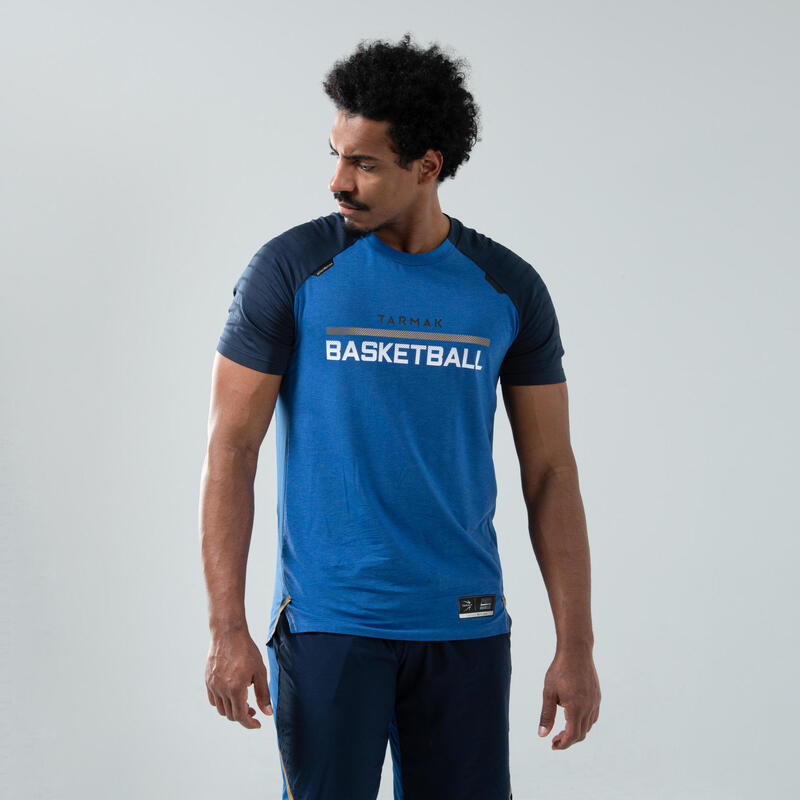 T-SHIRT / MAILLOT DE BASKETBALL HOMME TS900 BLEU