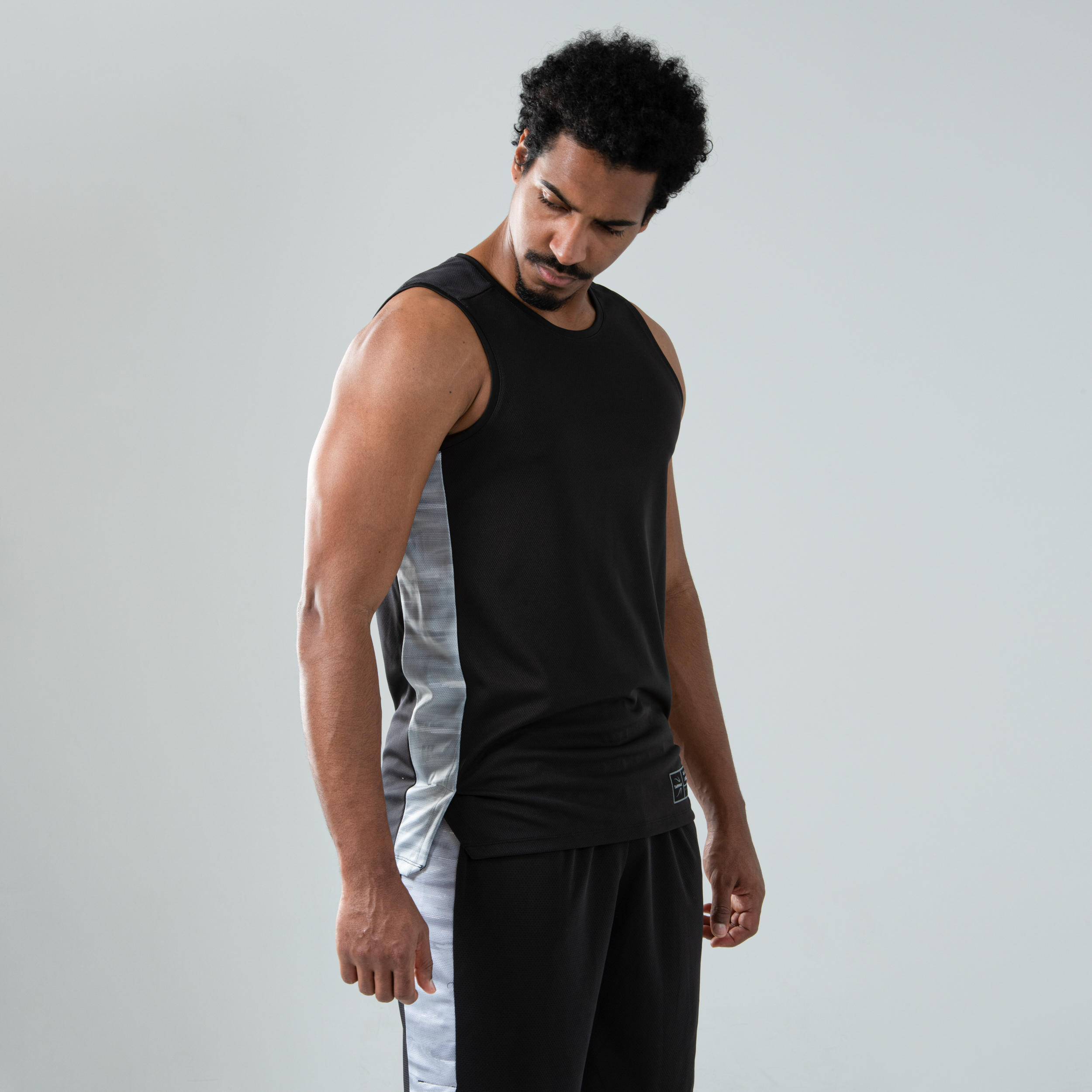 TARMAK Samarreta bàsquet adult Tarmak T500 negre