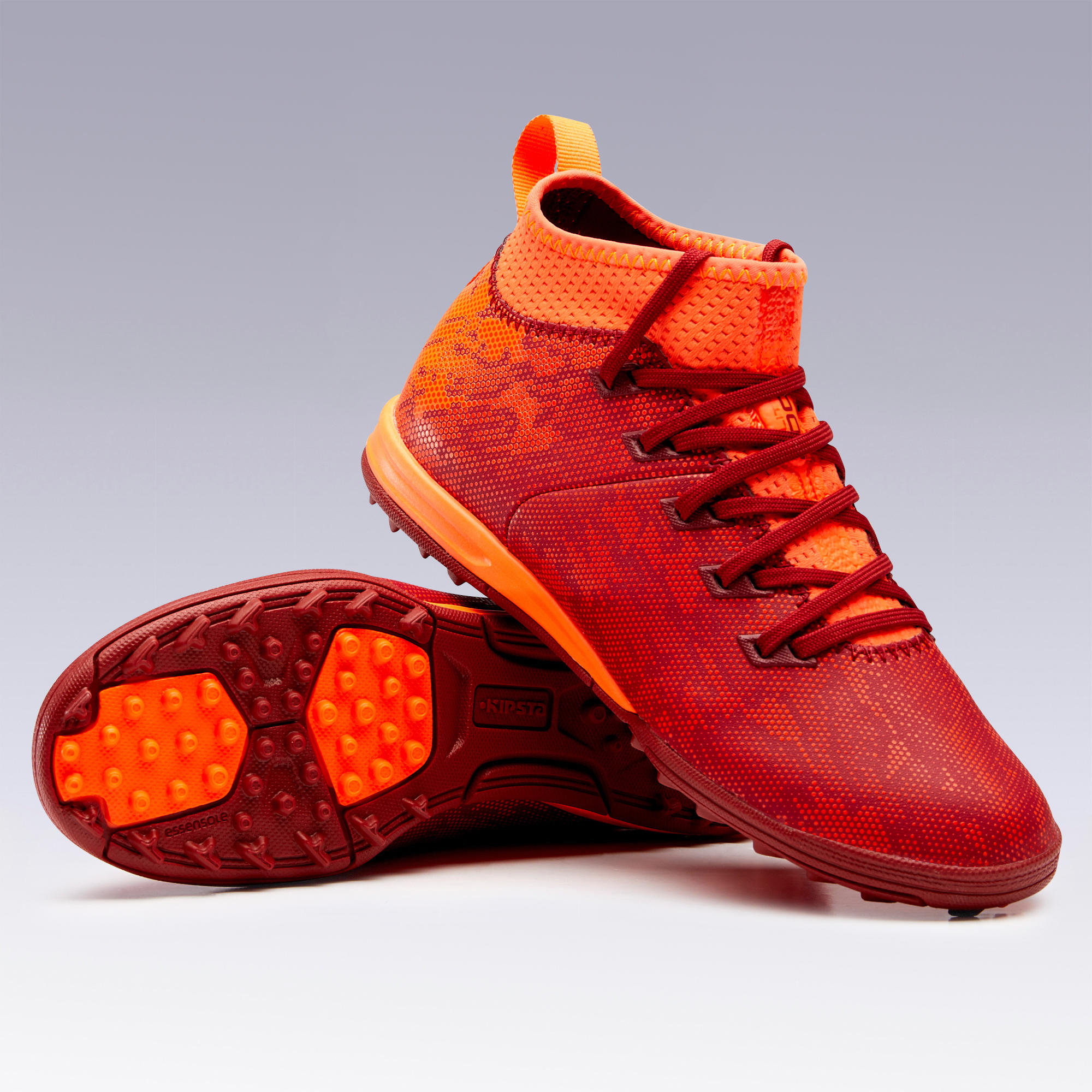 Kids' Hard Pitch Football Boots Agility 900 Turf TF - Red/Orange 7/7