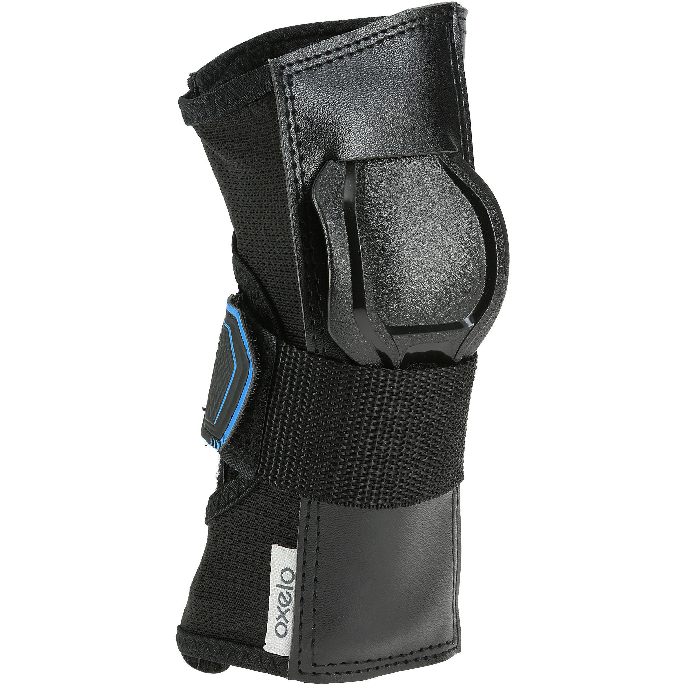 Adult Inline Skate Protection Gear Fit500 set of 3-Pieces - Black/Blue -  4