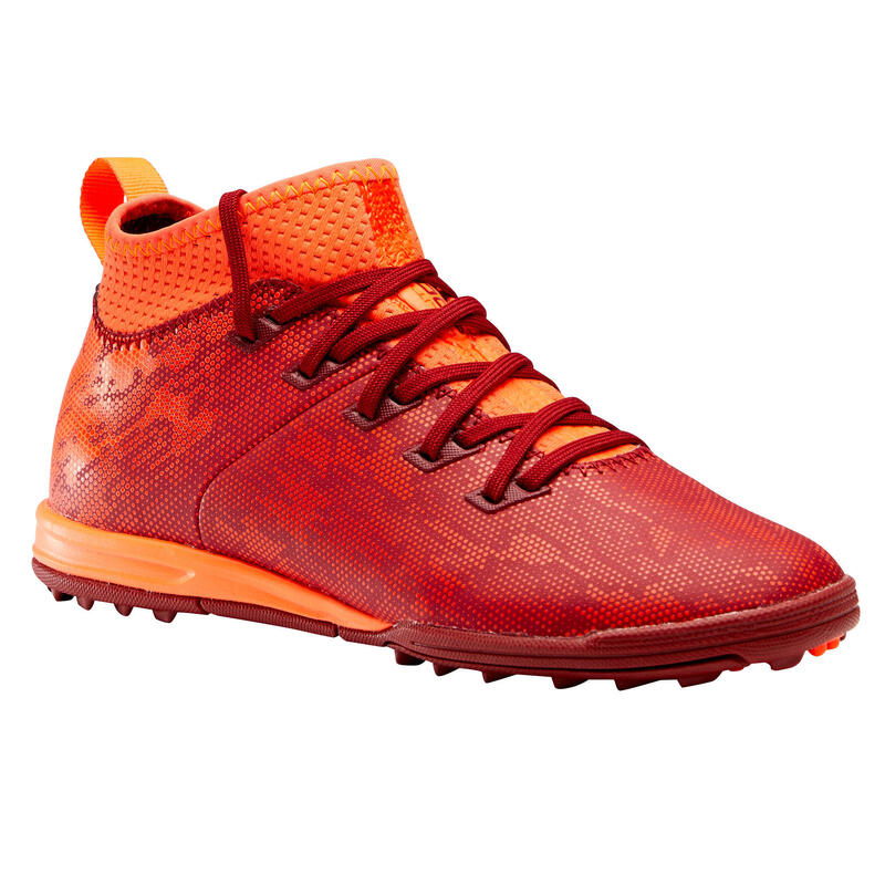 Chaussure de football enfant terrains durs Agility 900 HG Rouge / Orange
