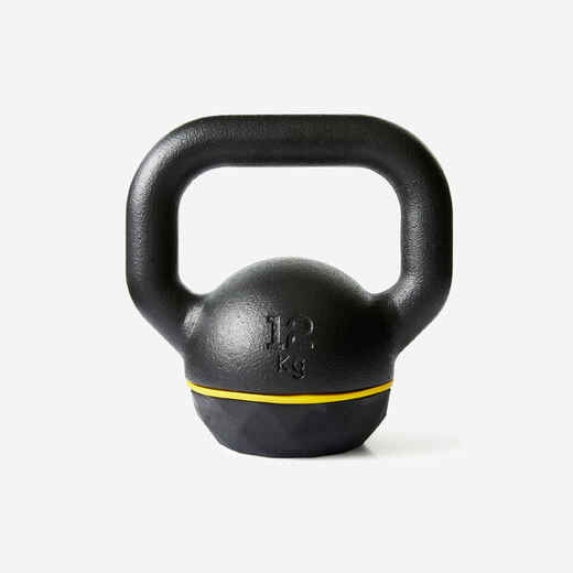 
      Kettlebell 12 kg liatinový s gumenou základňou
  