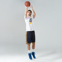 Men's Basketball T-Shirt / Jersey TS500 - White/Blue Street