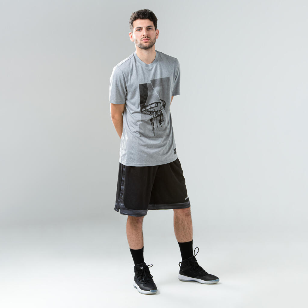 Herren Basketball  T-Shirt - TS500 Fast grau