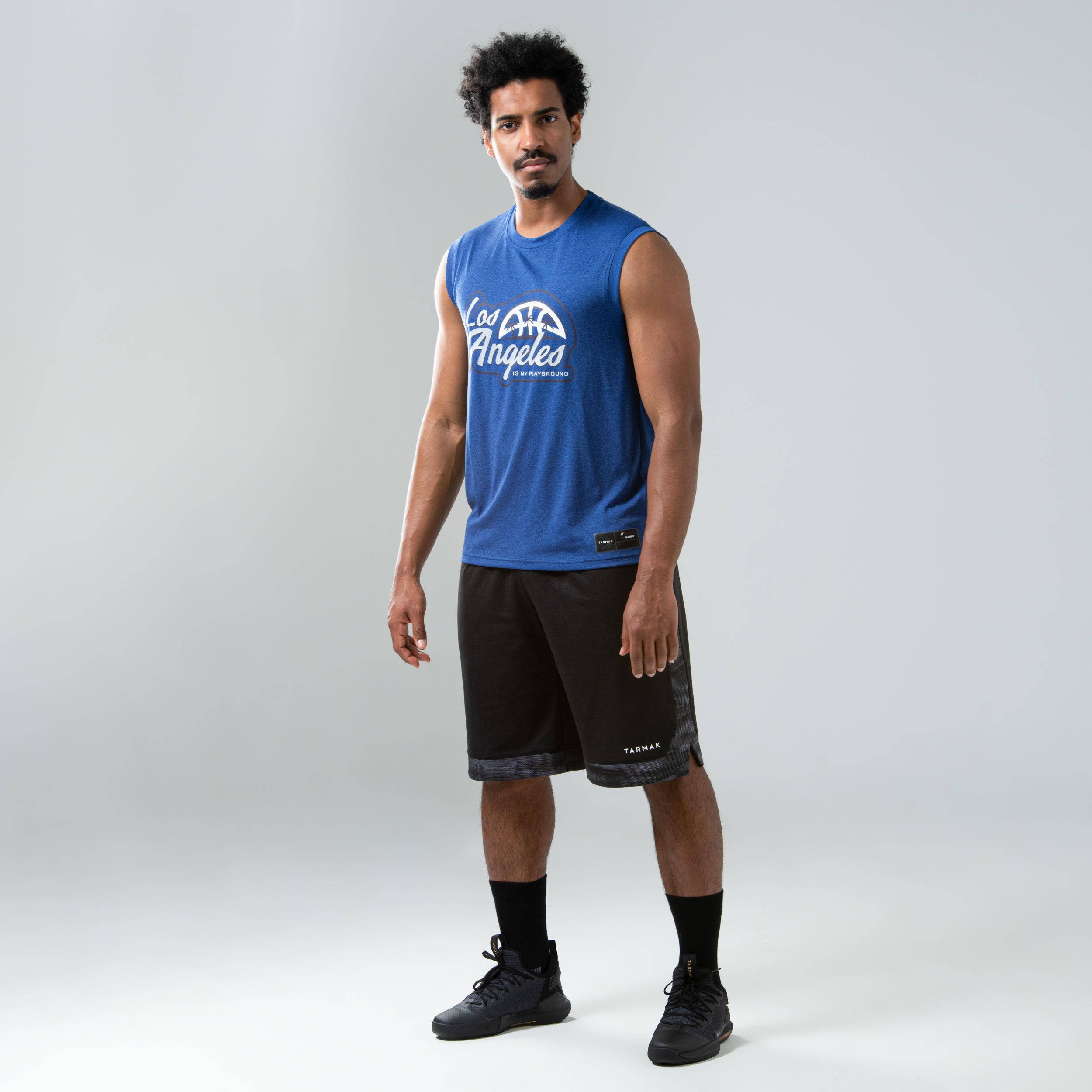 Men's Reversible Basketball Shorts - Grey/Black -  5