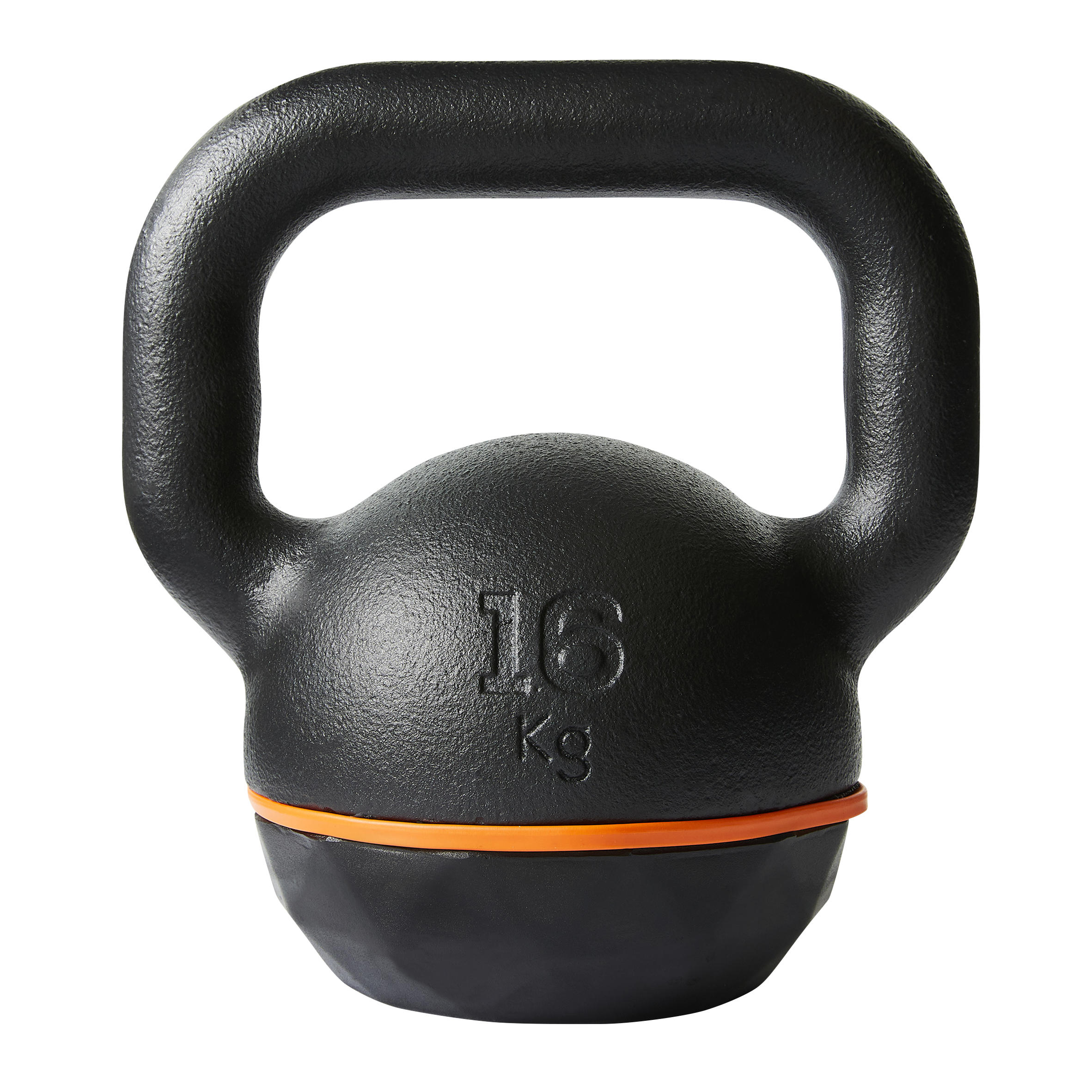 Kettlebell ghisa-base in gomma 16kg 4/16