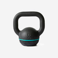 Kettlebell en fonte et base caoutchouc - 6 kg