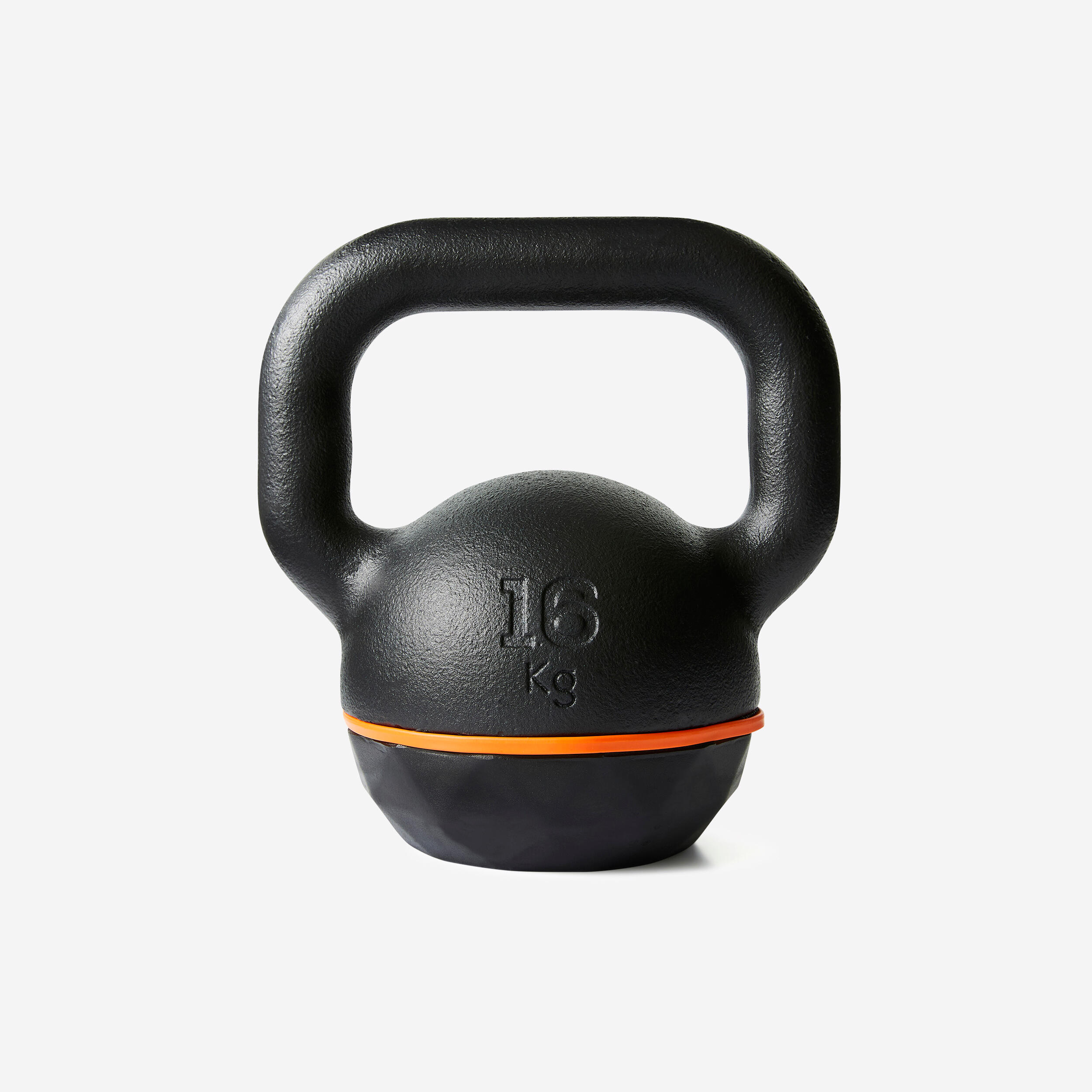 CORENGTH Kettlebell 16 kg liatinový s gumenou základňou čierna 16 kg