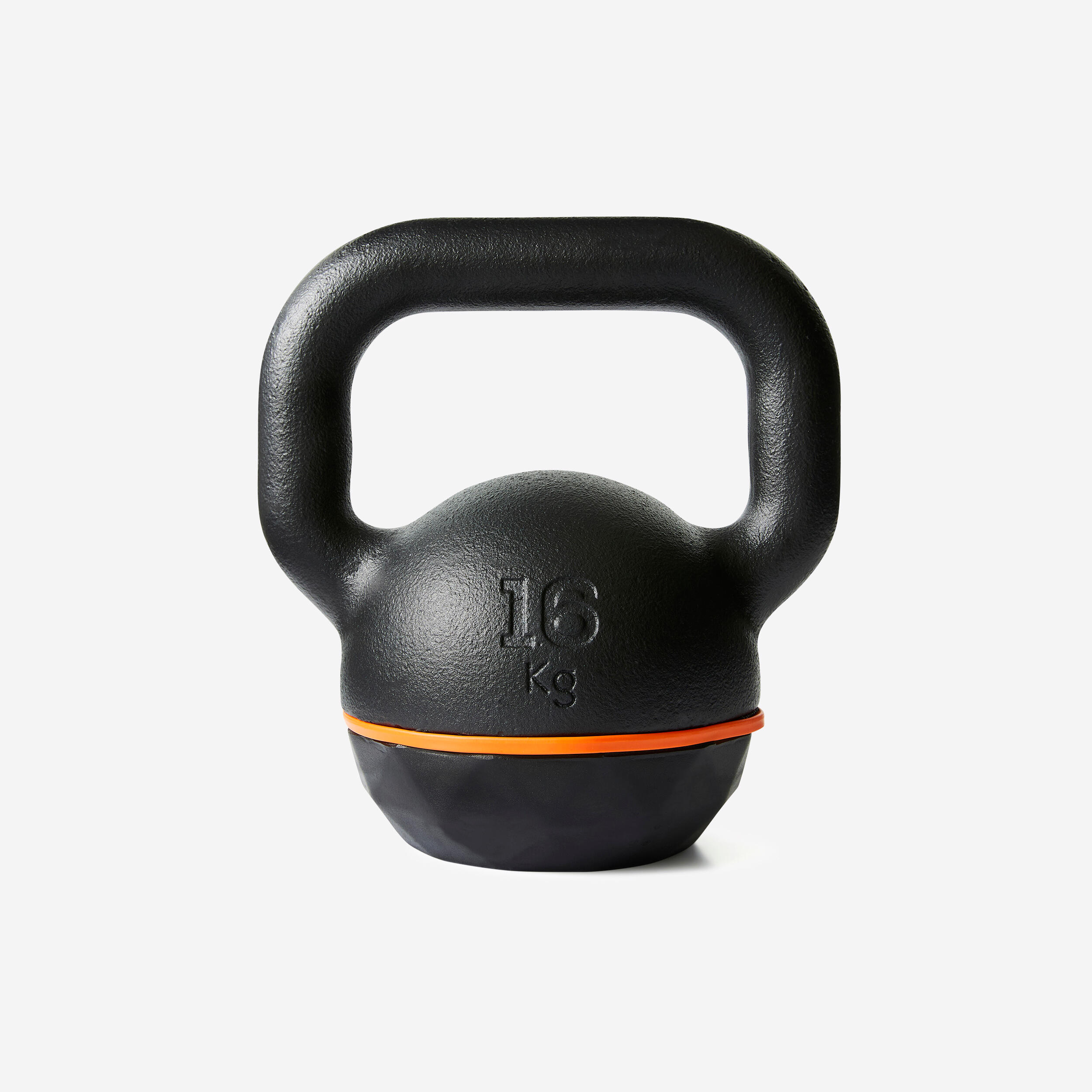 CORENGTH Cast Iron Kettlebell with Rubber Base - 16 kg