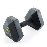 Gym Hex Dumbbell 10 kg Black