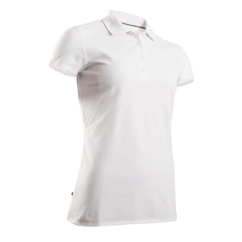 WOMENS MILD WEATHER GOLF CLOTHING Golf - W MW Polo Shirt - White INESIS - Golf Clothing