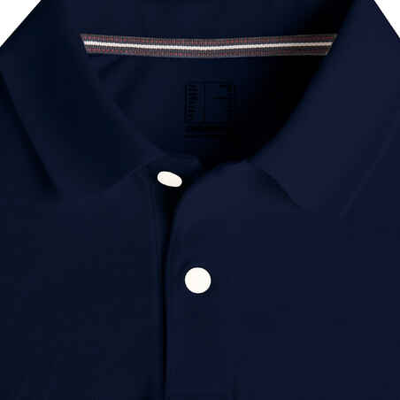 Men's golf short-sleeved polo shirt MW500 navy blue