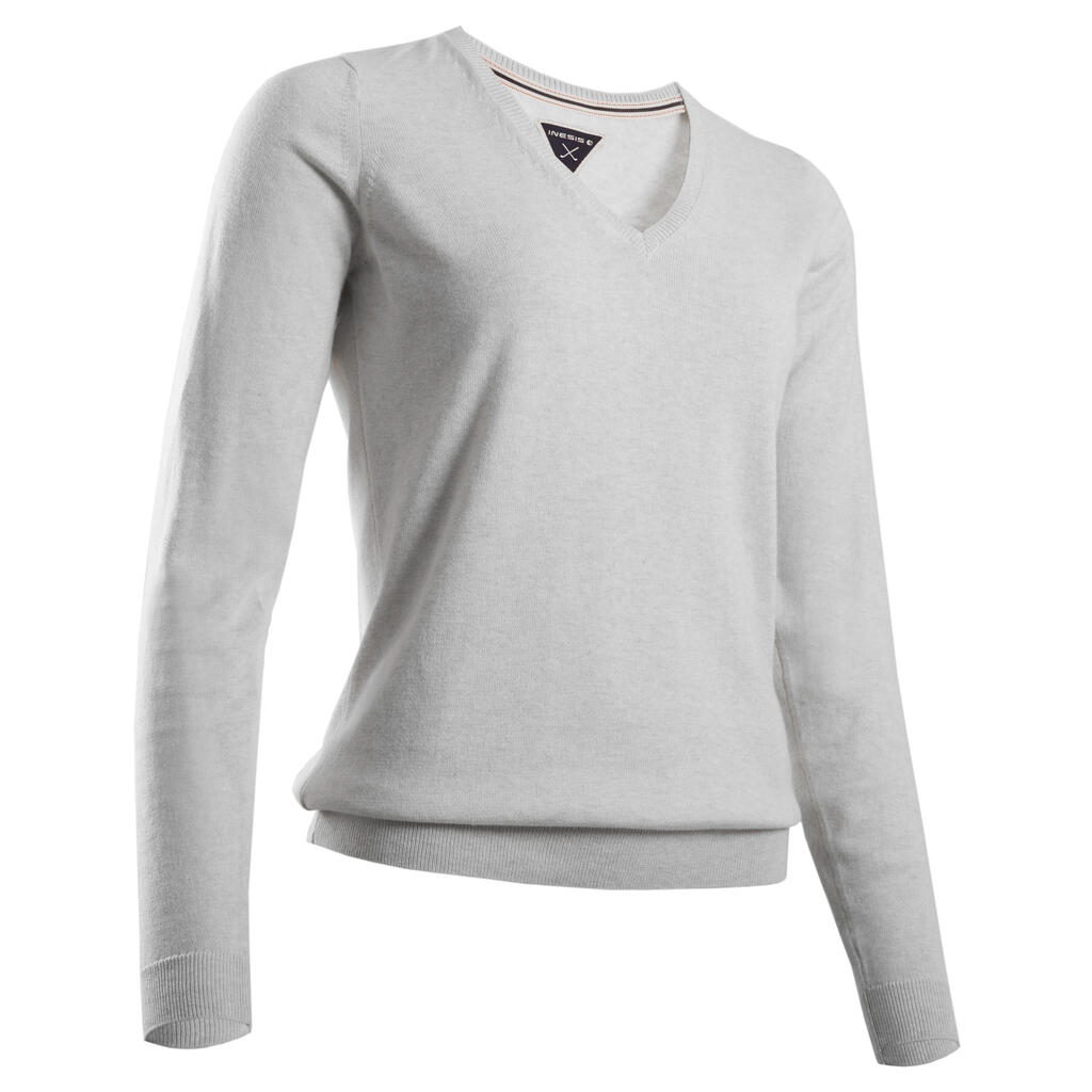 Women's golf pullover - light grey