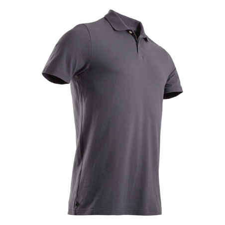 Men's golf short-sleeved polo shirt MW100 grey