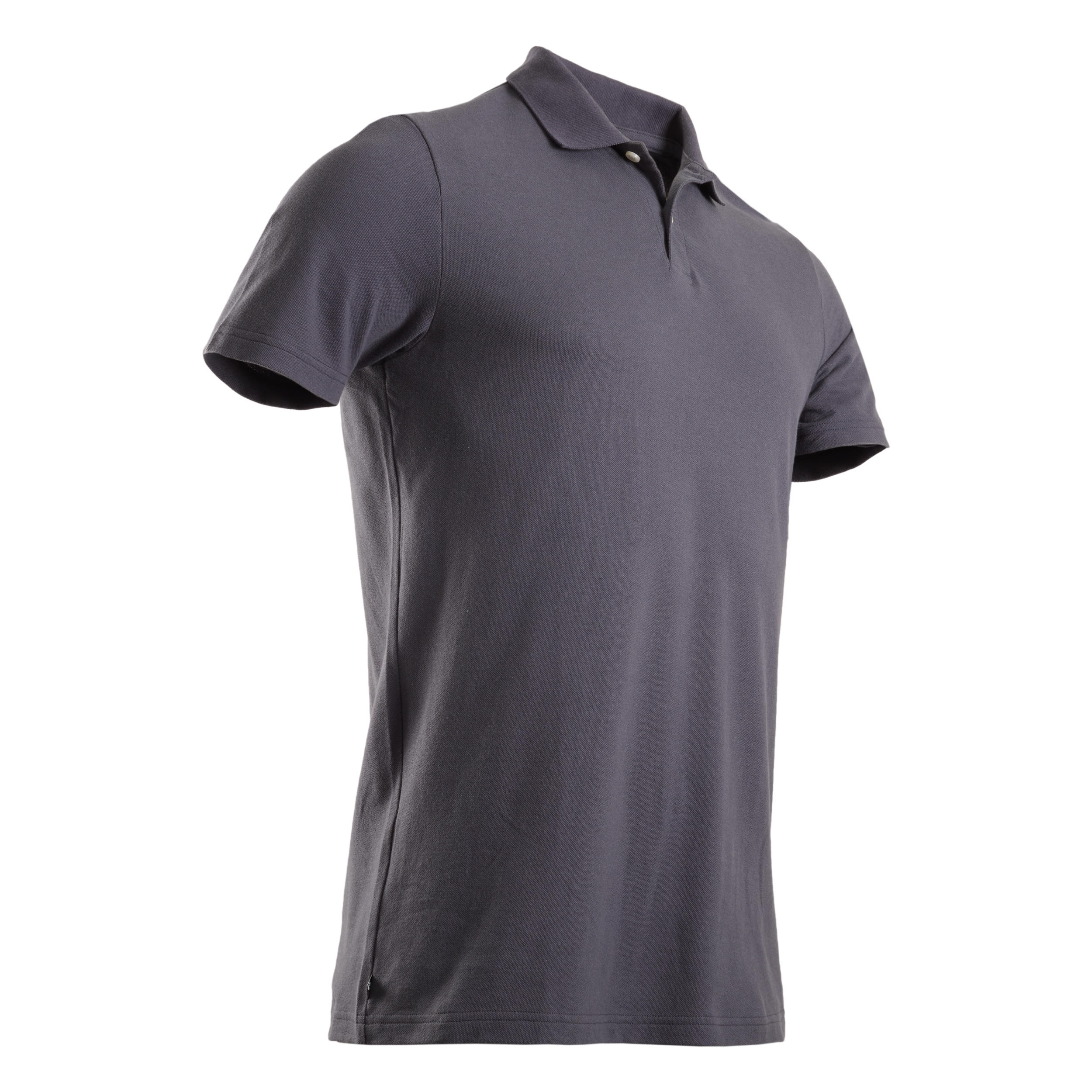 Polo Golf Hombre Basic Gris Manga Corta Decathlon