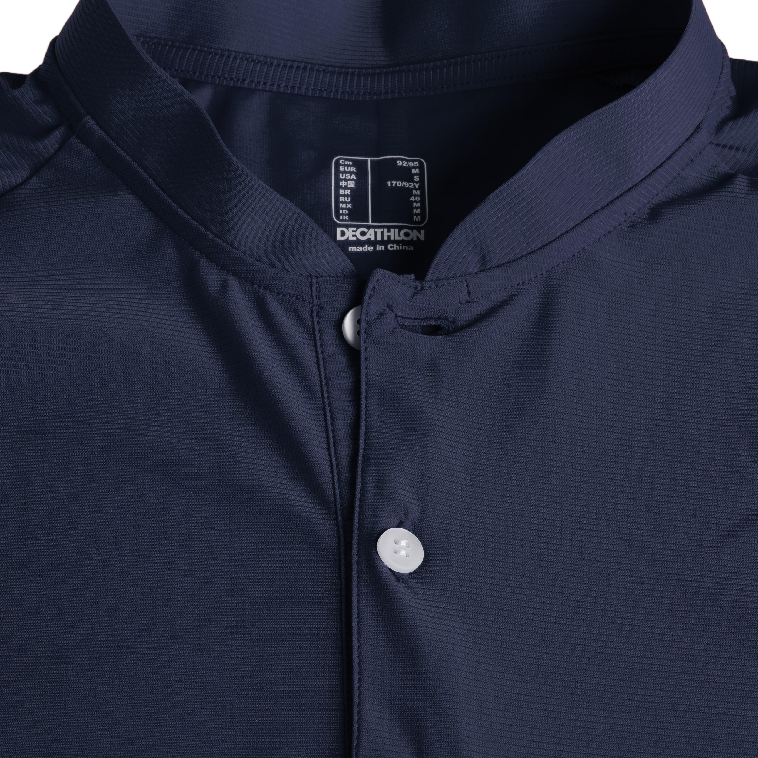 POLERA PIQUÉ DE GOLF MANGA CORTA HOMBRE - WW900 AZUL MARINO 4/4