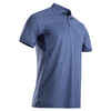 Golf Poloshirt kurzarm WW500 Herren blau