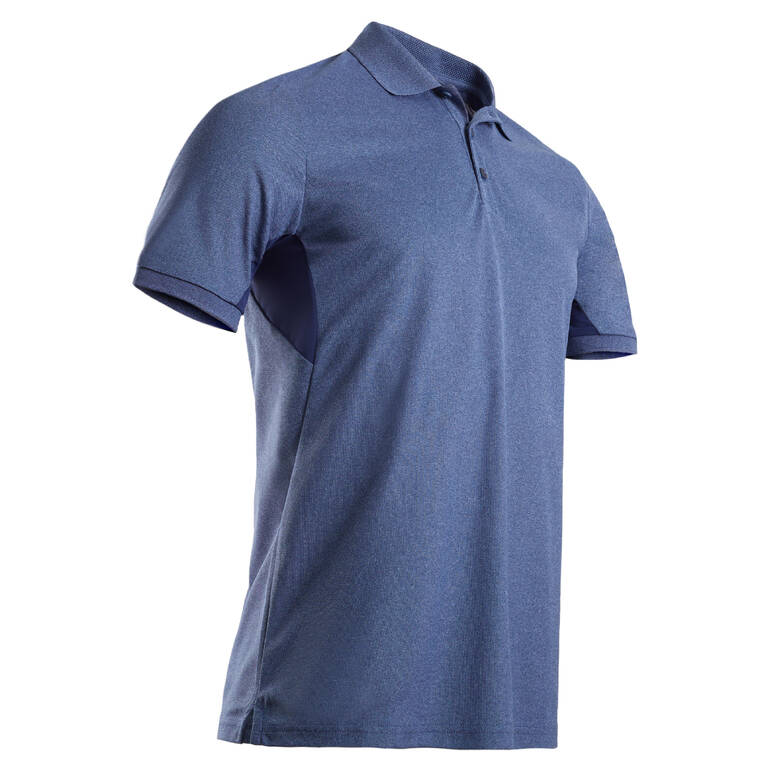 Men's golf short-sleeved polo shirt WW500 blue