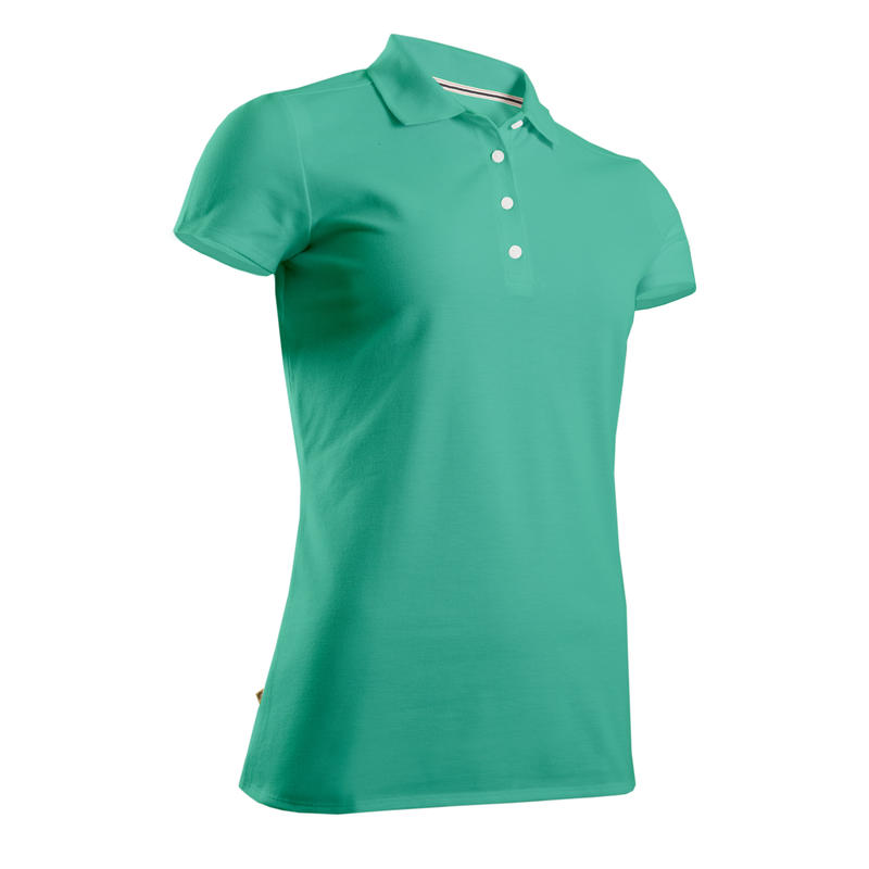 WOMEN’S GOLF POLO SHIRT TURQUOISE GREEN