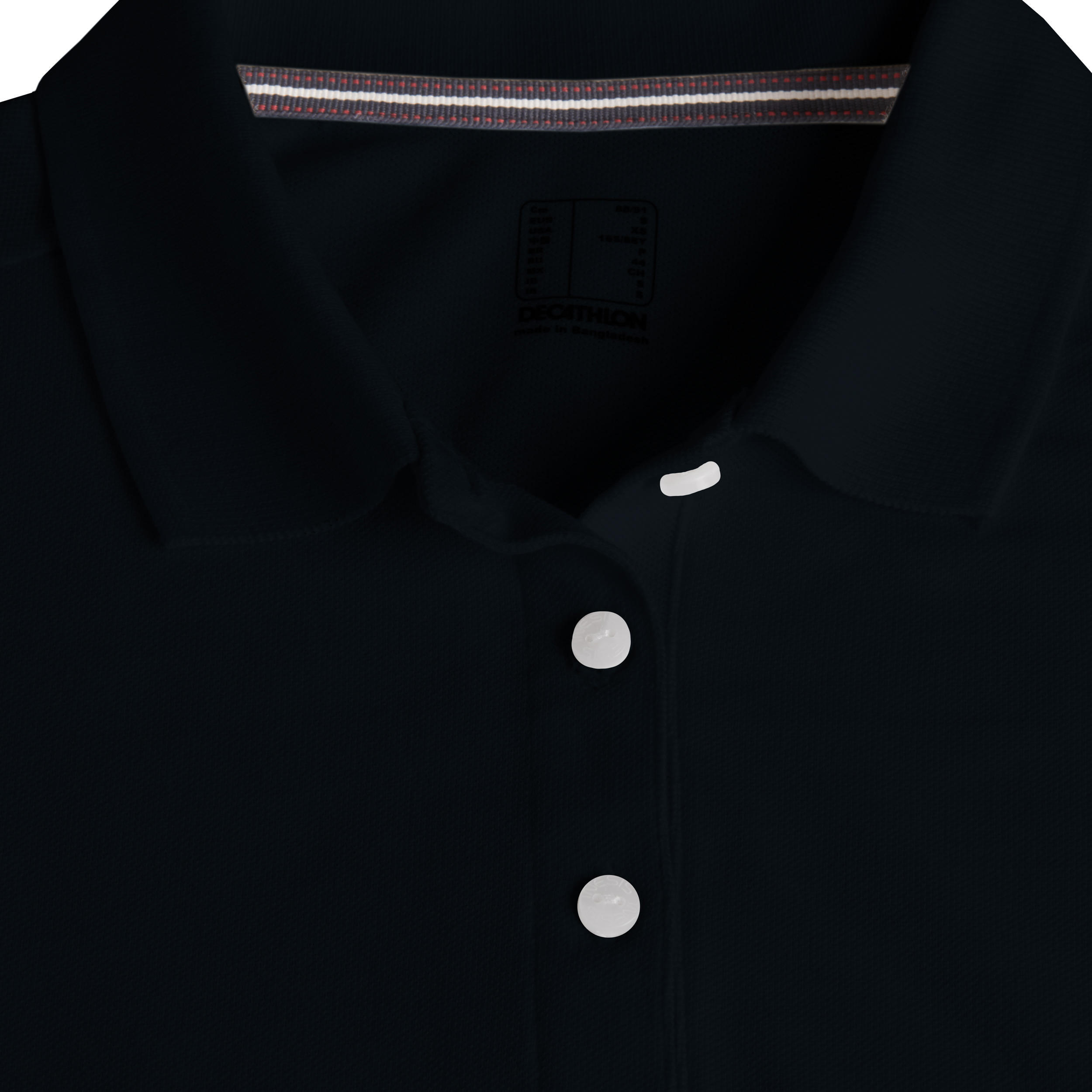 Polo golf 65 % cotó Dona Inesis MW500 negre 4/7