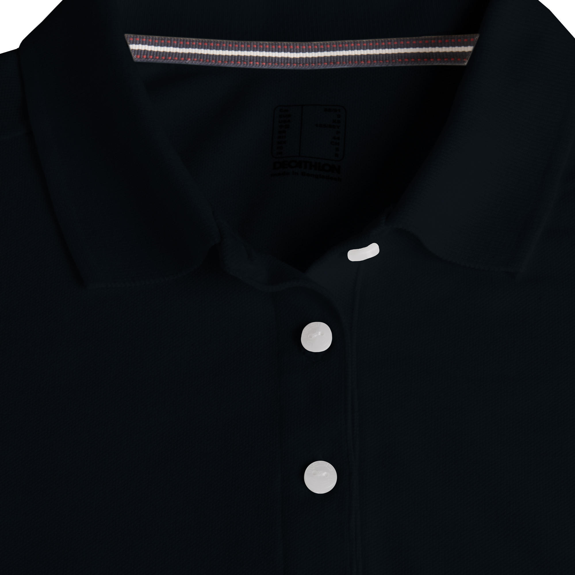 Polo da golf a maniche corte da donna MW500 nero