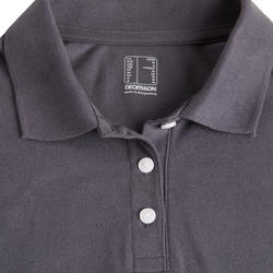 Polo de golf manches courtes femme MW100 gris