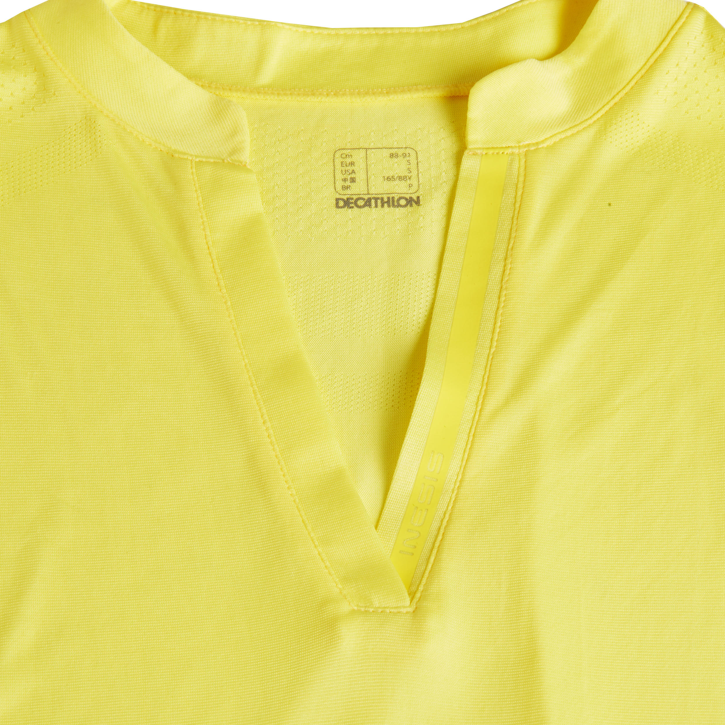 ladies yellow sleeveless golf shirt