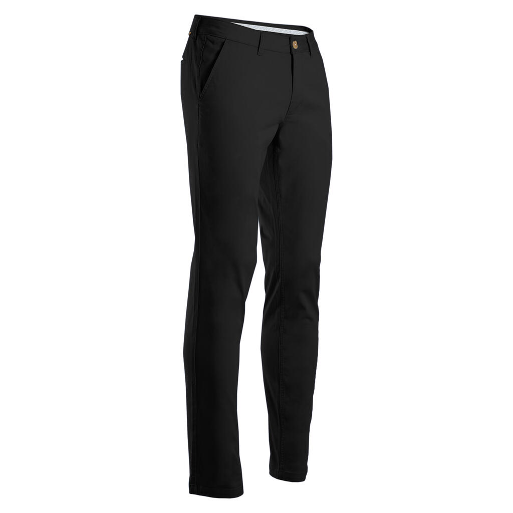 Men's golf trousers - MW500 dark red