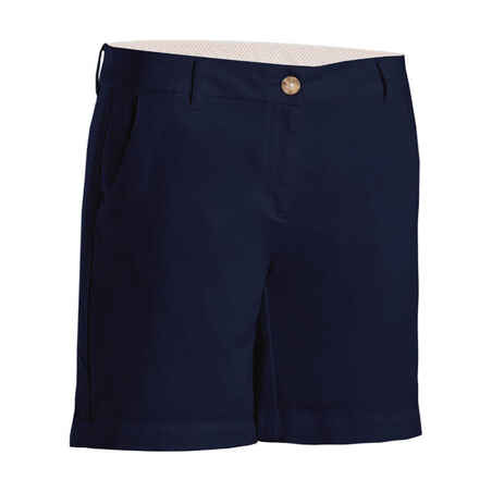 Women's Golf Chino Shorts - MW500 Navy Blue