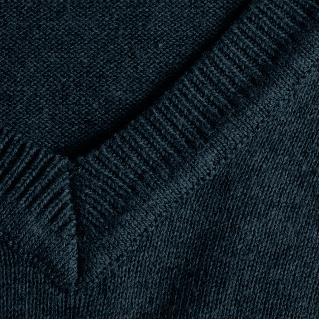 Men's golf V-neck pullover MW500 black