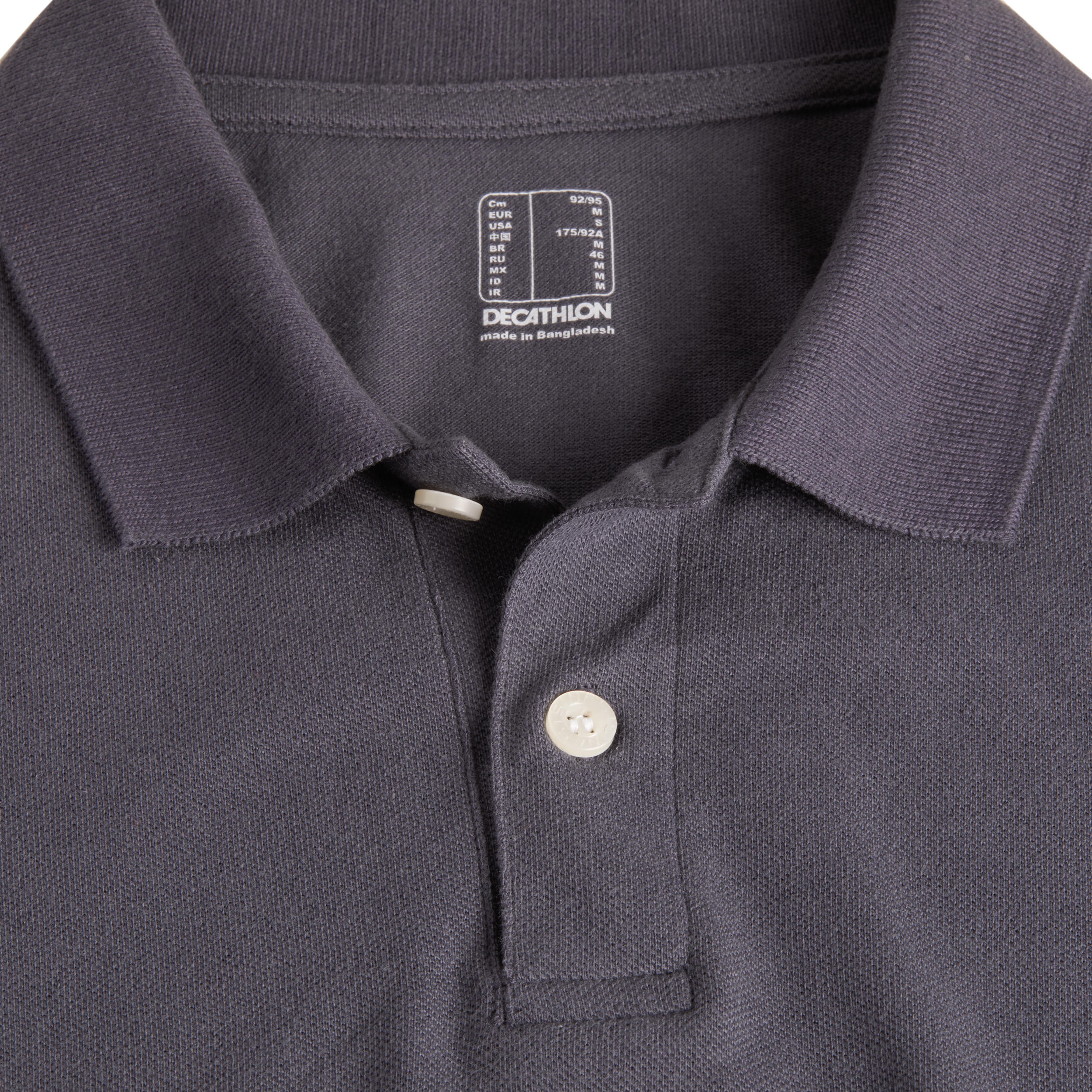 Men's golf short-sleeved polo shirt MW100 grey 4/6