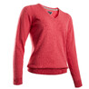 Women Golf Vneck Pullover 500 Heather Pink