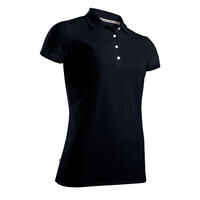 Golf Poloshirt Kurzarm MW500 Damen schwarz