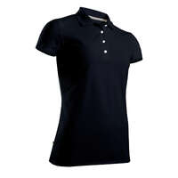 Golf - POLO GOLF MULHER PRETO  INESIS - Roupa, Calçado de Golf