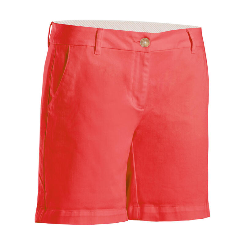 BERMUDA DE GOLF FEMME ROSE FRAISE