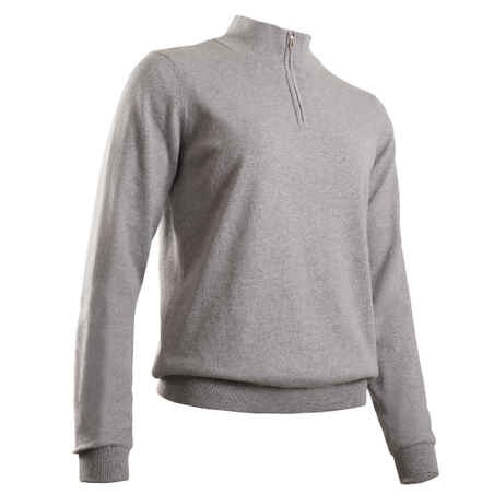 Siv ženski pulover za golf MW500 