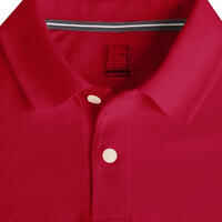 Men's golf short-sleeved polo shirt MW500 red