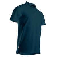 Men's golf short-sleeved polo shirt MW500 petrol