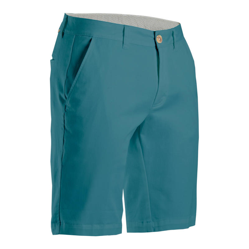 Bermude chino bumbac golf MW500 Bej Bărbați