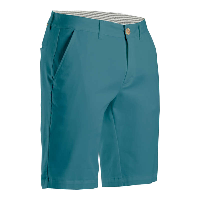 MENS MILD WEATHER GOLF CLOTHING Golf - Men's Golf Shorts - Turquoise INESIS - Golf Clothing
