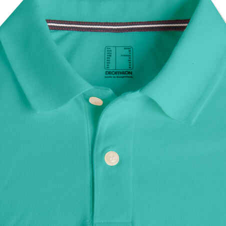 Men's golf short-sleeved polo shirt MW500 mottled mint