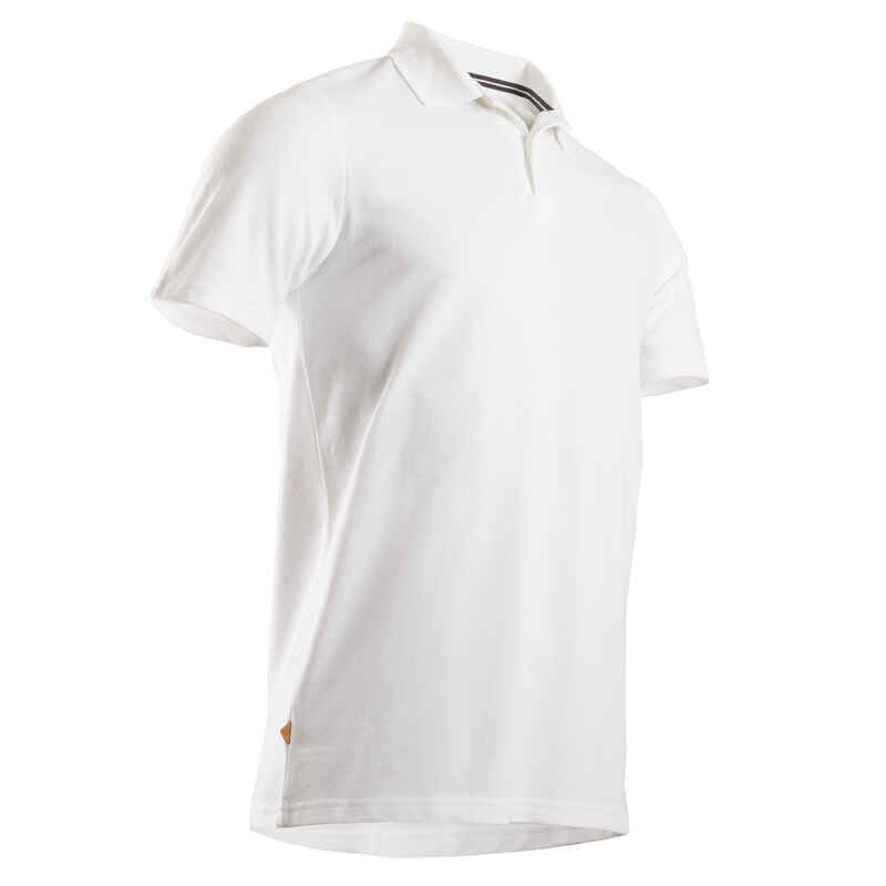 Men's golf short-sleeved polo shirt MW500 white