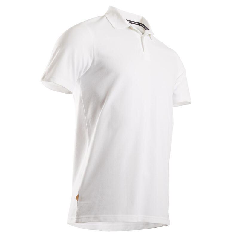 Golf Poloshirt Kurzarm Herren weiß