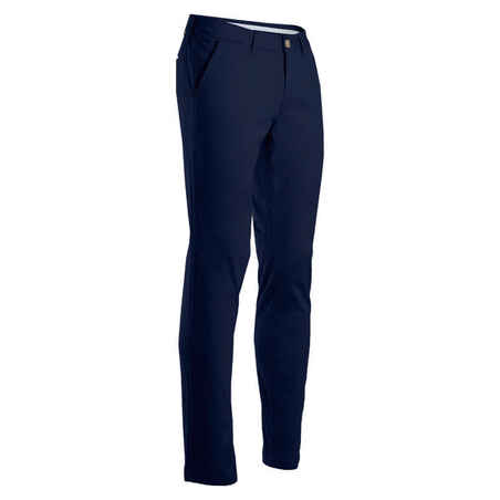 Men's golf trousers - MW500 navy blue