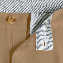 Men's golf chino shorts - MW500 beige