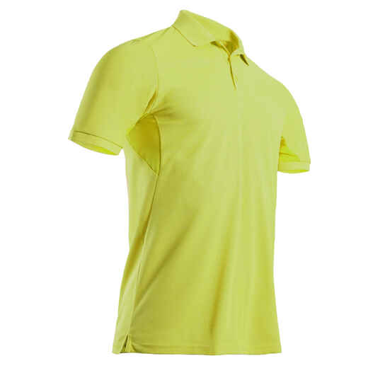 
      Men's golf short-sleeved polo shirt WW500 yellow
  